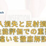 挿入損失と反射損失の違いについて解説する記事のアイキャッチ画像